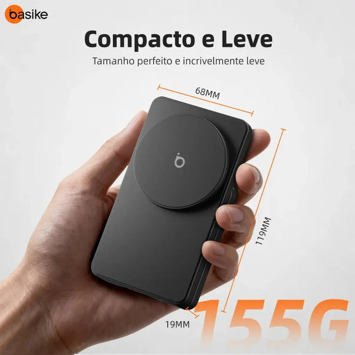 Carregador por Indução 3 em 1 Basike Ba WXC 290 15W Suporte Magnético Rápido Drobrável - Basike Brasil Oficial
