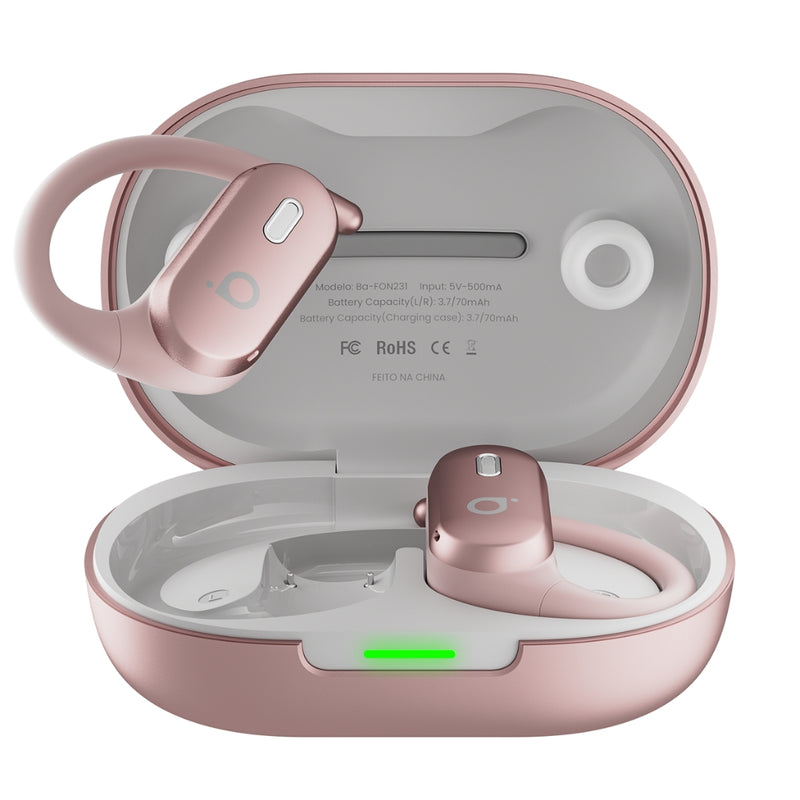 Fone de Ouvido Basike Ba FON 231 Bluetooth 5.4 Esportivo Som Hi-Fi ANC