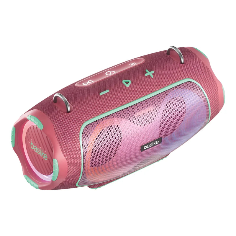 Caixa de Som Basike Ba RAD 295 80W Sem Fio Bluetooth IPX6 TWS RGB Portátil