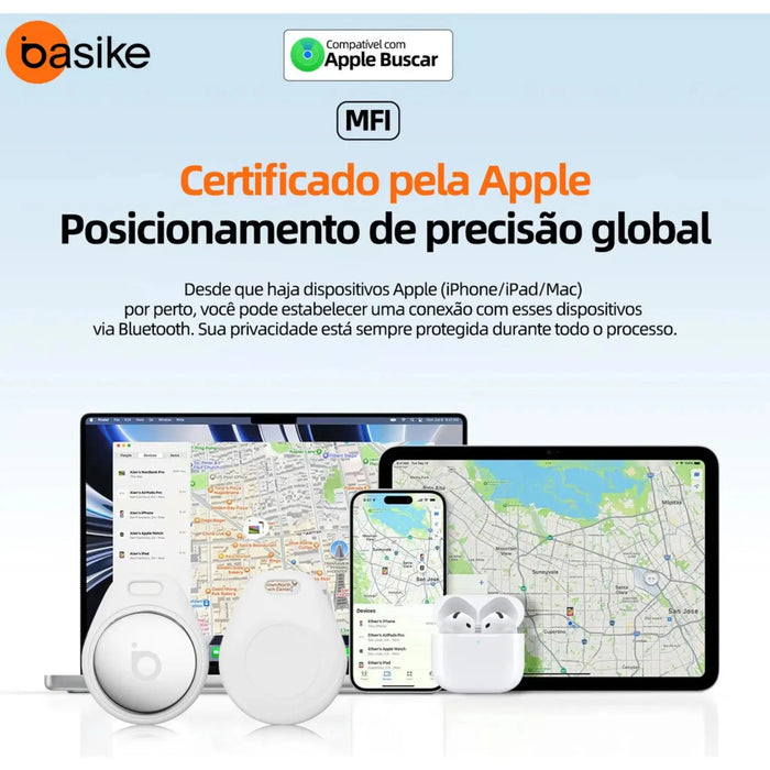Tag de Localização Basike DW346 Rastreador para Objetos Pessoais Criança Pet Smart GPS - Basike Brasil Oficial