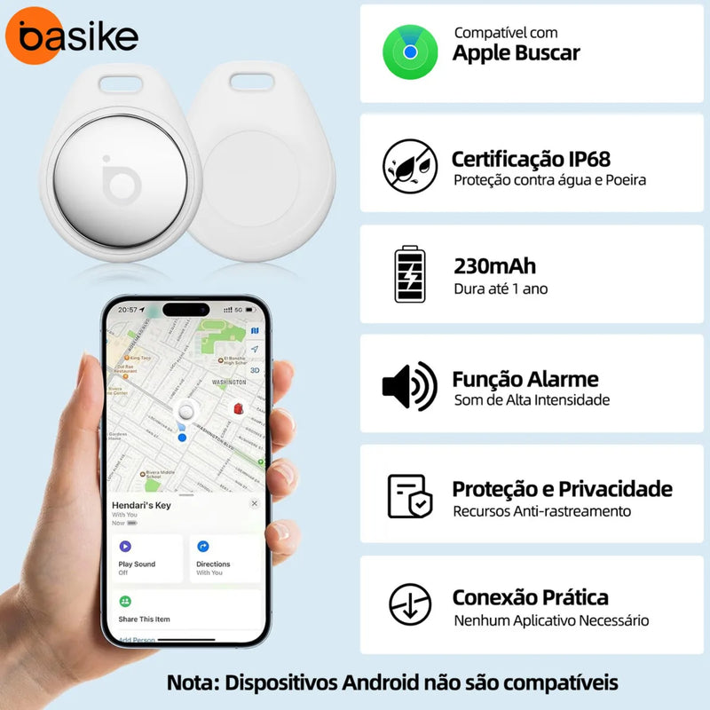 Tag de Localização Basike DW346 Rastreador para Objetos Pessoais Criança Pet Smart GPS