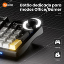 Teclado Basike Ba KEY 309 Mecânico Gamer RGB Gasket Mount Triplo Modo Layout Qwerty