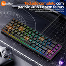 Teclado de Computador Basike Ba Key 307 USB Rainbow Rgb Backlinght Ergonômico