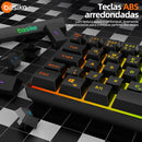 Teclado de Computador Basike Ba Key 307 USB Rainbow Rgb Backlinght Ergonômico