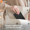 Teclado de Computador Basike Ba Key 307 USB Rainbow Rgb Backlinght Ergonômico