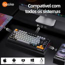 Teclado de Computador Basike Ba KEY 308 Mecânico Gamer USB e Bluetooth Rgb Hot Swappable