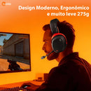 Fone de Ouvido Headset Basike Ba FON 316 Gamer Tri Mode Bluetootj 2.4 H, USB 360H