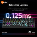 Teclado de Computador Basike Ba KEY 311 Mecânico Gamer Hot Swap Layout Qwerty Compatível