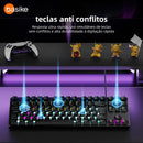 Teclado de Computador Basike Ba KEY 311 Mecânico Gamer Hot Swap Layout Qwerty Compatível