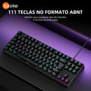 Teclado de Computador Basike Ba KEY 311 Mecânico Gamer Hot Swap Layout Qwerty Compatível