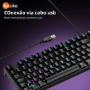 Teclado de Computador Basike Ba KEY 311 Mecânico Gamer Hot Swap Layout Qwerty Compatível