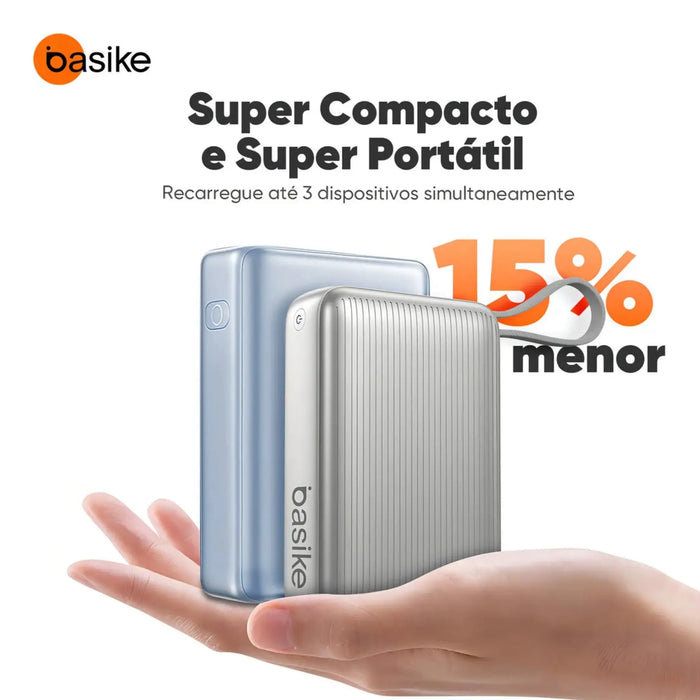 Power Bank Basike B203 20.000mAh Carregamento Rápido Portátil 45 W 3 Sáidas - Basike Brasil Oficial