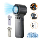 Ventilador De Mão Portatil Basike Ba FAN 330 Recarregavel Display Led 20000 RPM