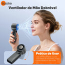 Ventilador De Mão Portatil Basike Ba FAN 330 Recarregavel Display Led 20000 RPM