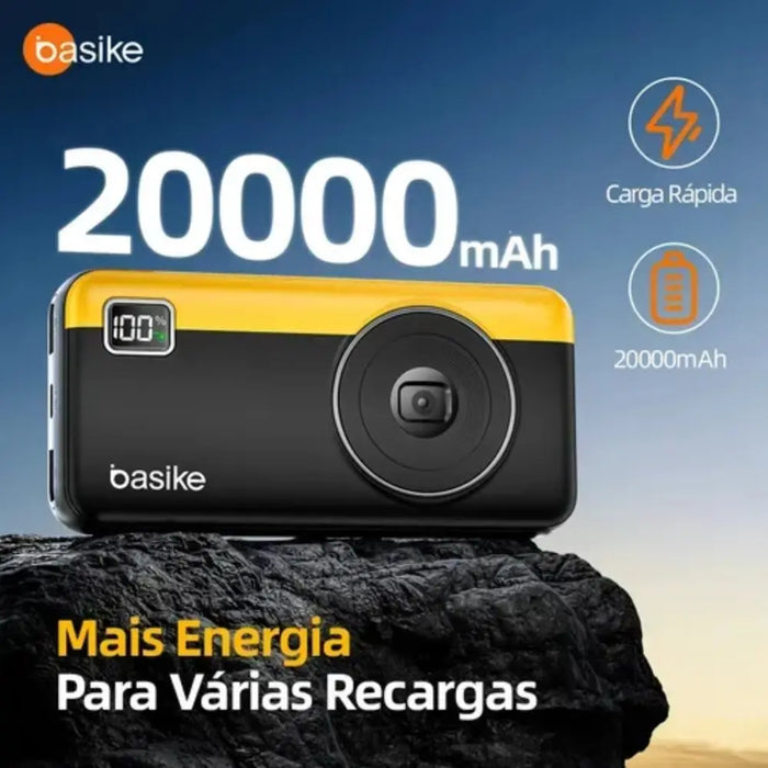Power Bank Basike Ba POW 176 10.000mAh Carregador Super Rápido Portátil Universal - Basike Brasil Oficial