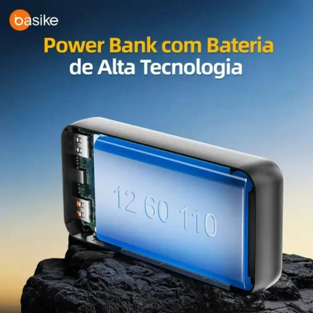 Power Bank Basike Ba POW 176 10.000mAh Carregador Super Rápido