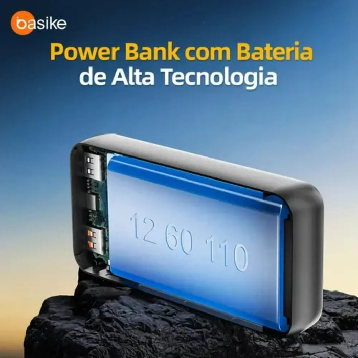 Power Bank Basike Ba POW 176 10.000mAh Carregador Super Rápido Portátil Universal - Basike Brasil Oficial