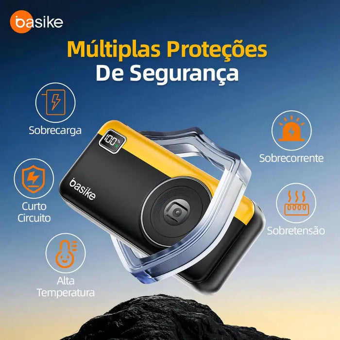 Power Bank Basike Ba POW 176 10.000mAh Carregador Super Rápido Portátil Universal - Basike Brasil Oficial