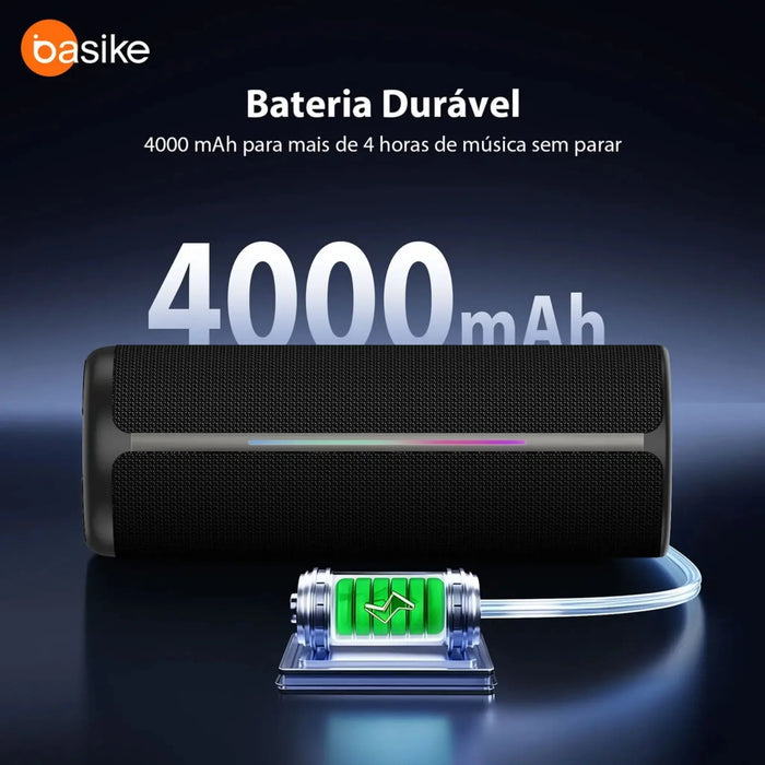 Caixa de Som Basike Ba RAD 281 Sem fio Portátil Bluetooth 30 W 4000mah Wireless Com FM - Basike Brasil Oficial