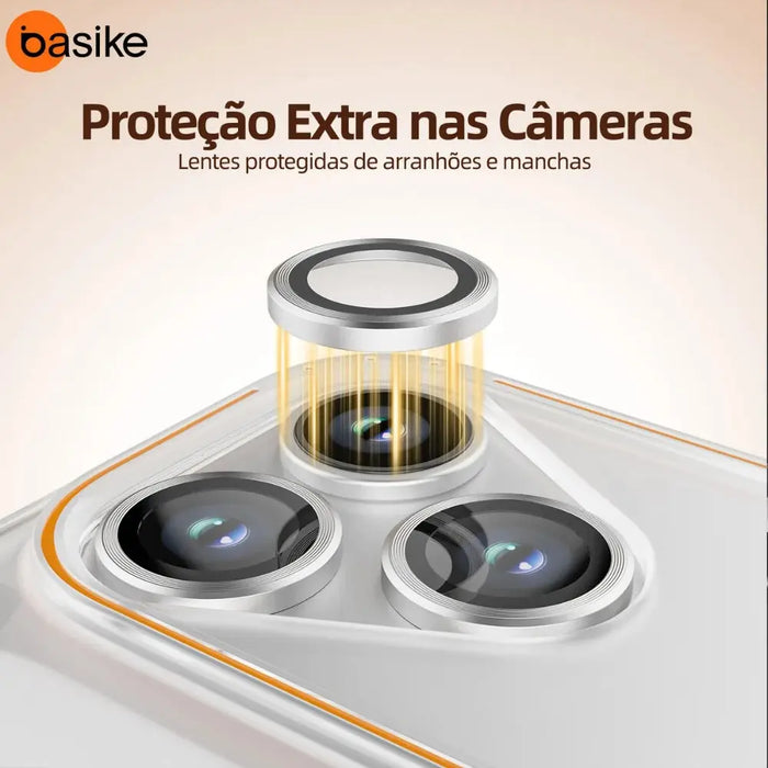 Capa Capinha para Celular Basike BSJ - 385 para Iphone Com Suporte Magsafe 360 Pro Max - Basike Brasil Oficial