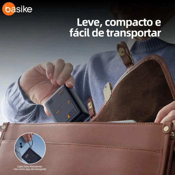 Power Bank Basike B203A 20.000mAh 65W Turbo com Display - Basike Brasil Oficial