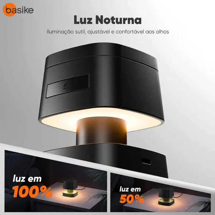 Carregador por Indução Basike Ba WXC 279 Sem Fio Turbo 15 4 em 1 Luz - Basike Brasil Oficial