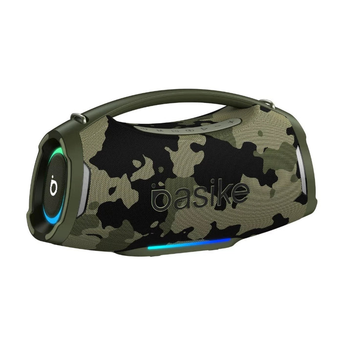 Caixa de Som Basike Ba RAD 438 200W Graves Fortes 18000mAh IPX6 RGB e TWS Basike