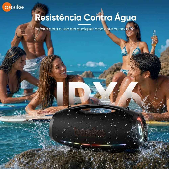 Caixa de Som Basike Ba RAD 441 500W Portátil À Prova d`água 60000mAh Basike
