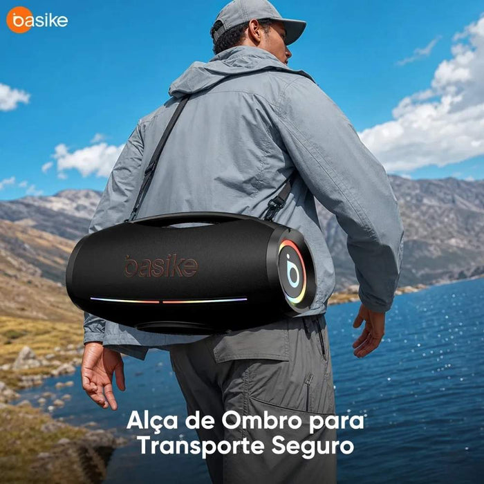Caixa de Som Basike Ba RAD 441 500W Portátil À Prova d`água 60000mAh Basike