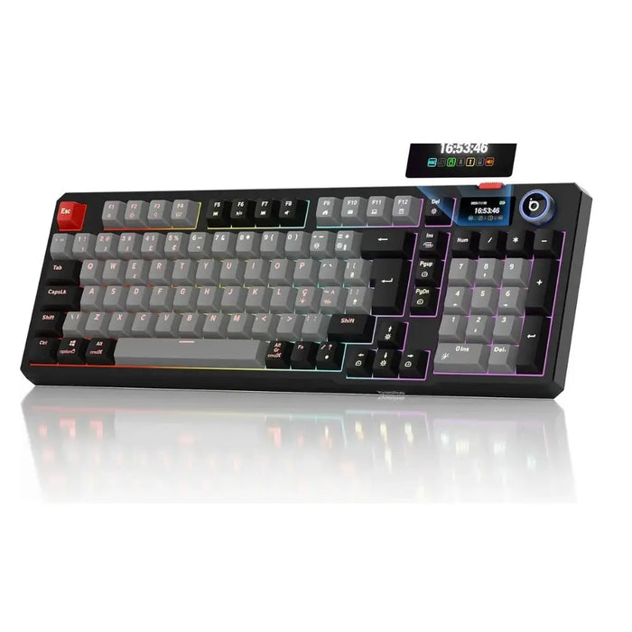 Teclado Gamer Mecânico BASIKE BA-KEY391 Tri-Mode RGB com Bateria 4000mAh Basike