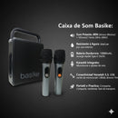 Caixa de Som Basike Ba RAD 237 80W Bluetooth com 2 Microfones Karaokê Potente