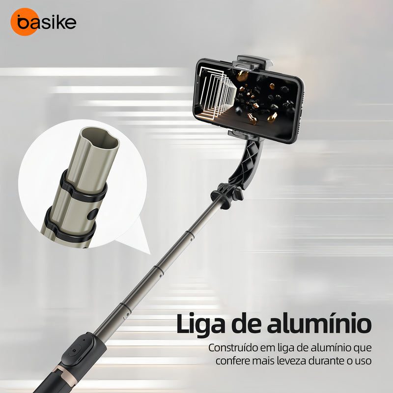 Tripé Estabilizadores Basike Ba-SPO257 Gimbal para Celular Selfie Extensível Automatico
