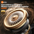 Fone de Ouvido Basike Ba FON 168 Bluetooth Bateria de 80 horas Com ANC Áudio HiFi