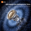 Fone de Ouvido Basike Ba FON 224 Bluetooth 5.4 Buds 60 Horas de Bateria Redução de Ruído