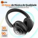 Fone de Ouvido Basike Ba FON 041 Bluetooth Com Microfone 30 Horas Cancelamento de Ruido