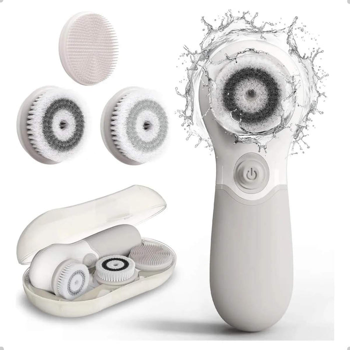 Escova de Limpeza Facial Elétrica Basike MRY 359 3 em 1 Massageador Esfoliante Recarregável USB Basike