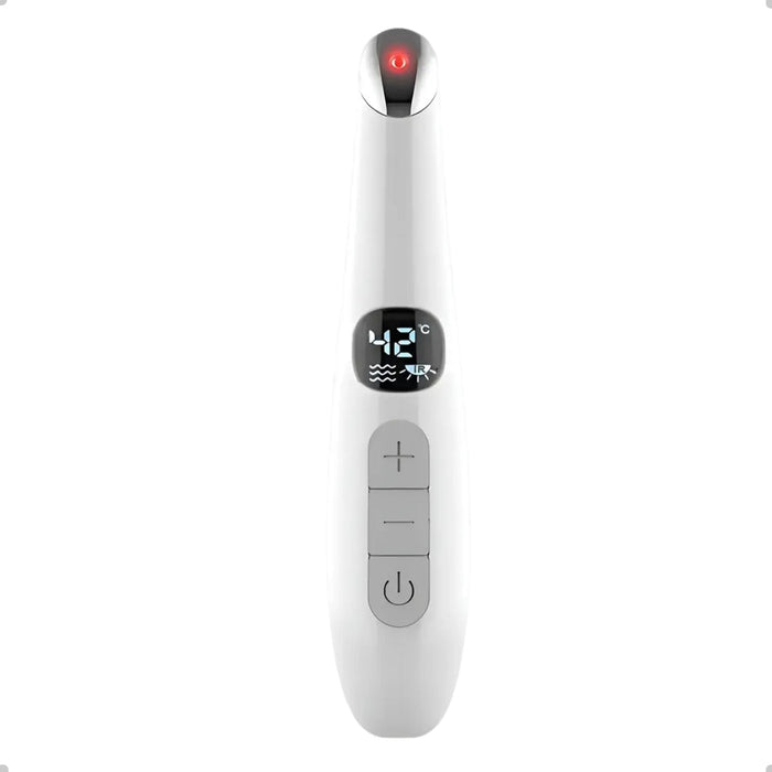 Massageador Ocular Basike MRY 364 3 em 1 Aquecimento LED Vibratório Recarregável USB Para Área dos Olhos Basike
