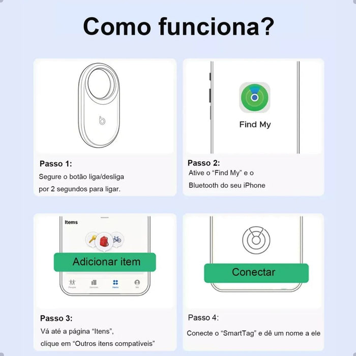 Rastreador Smart Basike DW 348 Tag Localizador Bluetooth Compatível Estilo Chaveiro Basike Brasil Oficial