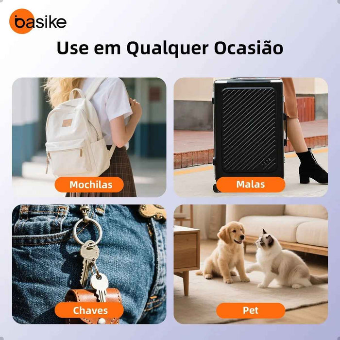Rastreador Smart Basike DW 348 Tag Localizador Bluetooth Compatível Estilo Chaveiro Basike Brasil Oficial