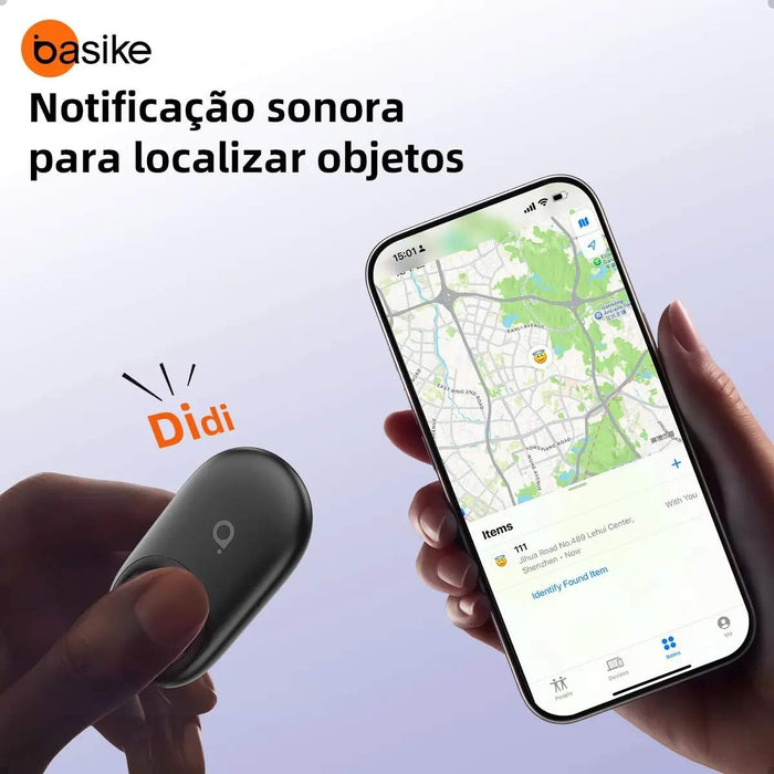 Rastreador Smart Basike DW 348 Tag Localizador Bluetooth Compatível Estilo Chaveiro Basike Brasil Oficial