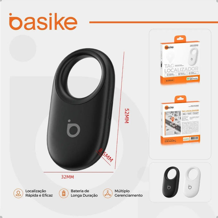 Rastreador Smart Basike DW 348 Tag Localizador Bluetooth Compatível Estilo Chaveiro Basike Brasil Oficial