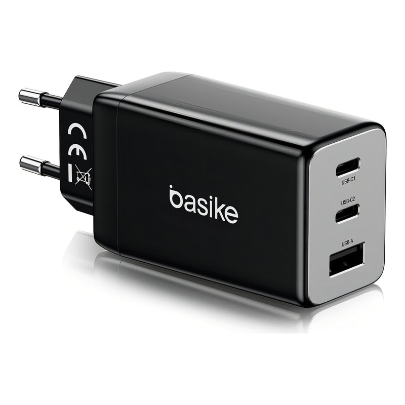 Carregador Basike Ba CAR 072 65W Turbo Tipo-C e USB Rápido