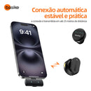 Microfone  Lapela Basike Ba MIC 007 Bluetooth Redondo Duplo Imã Redução de Ruido - Tipo C