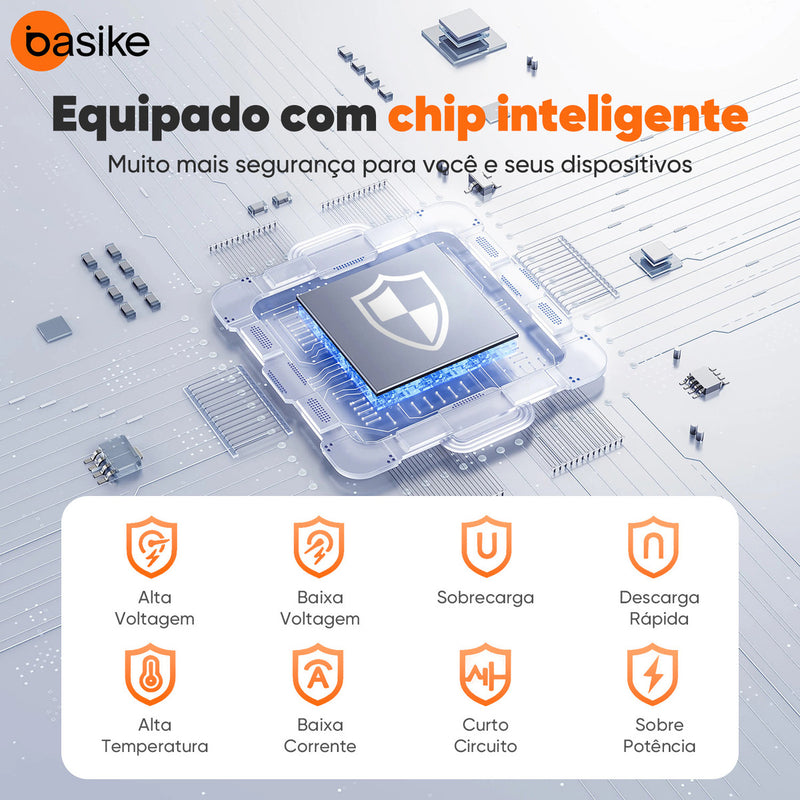 Power Bank Basike B 204 10.000mAh Carregamento Rápido 22.5w Magnético