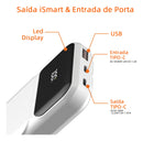 Carregador Power Bank Basike Ba POW 077 10.000mAh Portátil Turbo Com 3 Cabos
