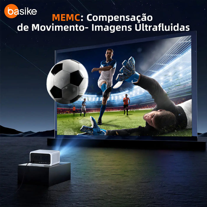 Projetor Basike Ba TY 217 28000 lm Smart HD Portátil Wifi Mini Som Dolby Smart TV - Basike Brasil Oficial