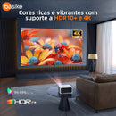 Projetor Basike Ba TY 217 28000 lm Smart HD Portátil Wifi Mini Som Dolby Smart TV