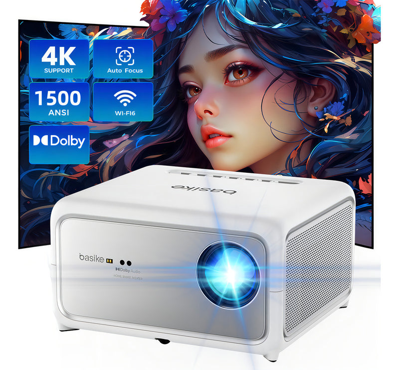 Projetor Basike Ba TY 217 28000 lm Smart HD Portátil Wifi Mini Som Dolby Smart TV