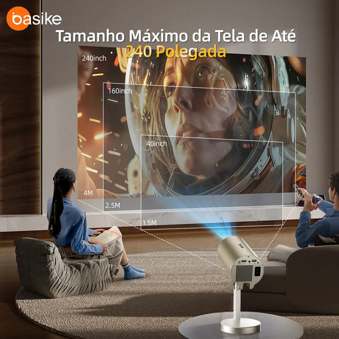 Projetor Basike Ba TY 129 Ultra HD 4K Wi-Fi Com Correnção Automática - Basike Brasil Oficial