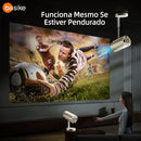 Projetor Basike Ba TY 129 Ultra HD 4K Wi-Fi Com Correnção Automática